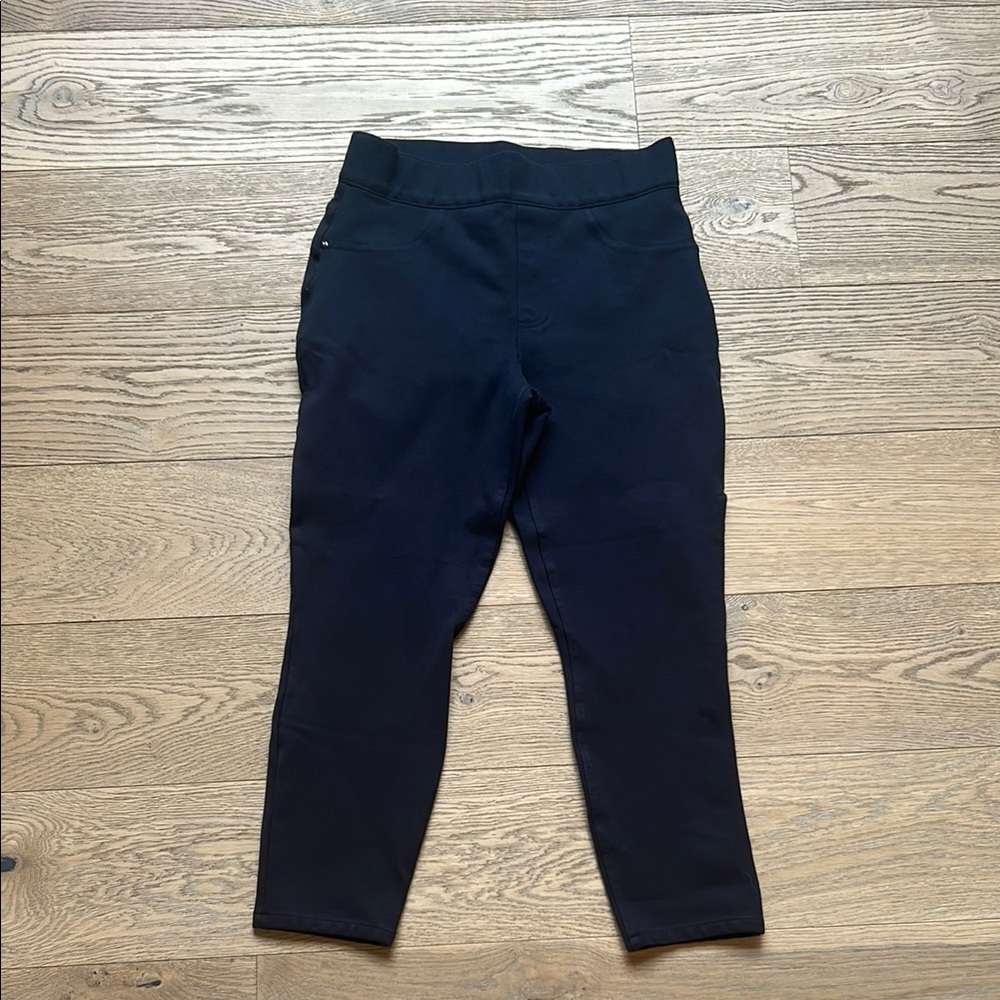 Cropped Navy Blue, Knit Spanx
